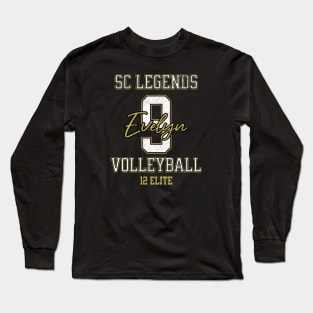 Evelyn #9 SC Legends (12 Elite) - Black Long Sleeve T-Shirt